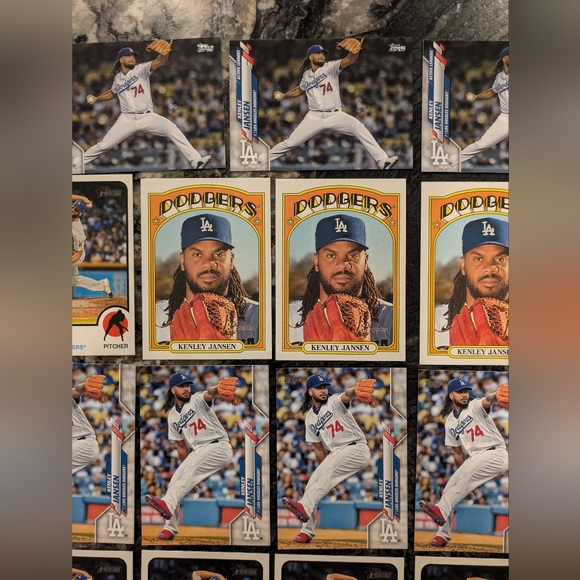 55 Kenley Jansen Baseball Card Collection Lot Dodgers Braves 4x All Star Closer - Picture 3 of 11